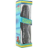 SEVEN CREACIONES - VIBRADOR PENE VINILO P-SHAPE NEGRO 20 CM